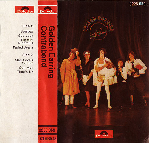 Golden Earring Contraband cassette inlay 1976 Germany